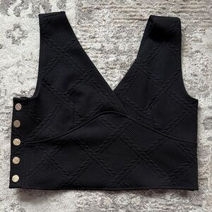 Elegant Black Sleeveless Top